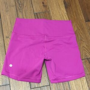 lululemon athletica Women's Magenta Bike Shorts Size 10